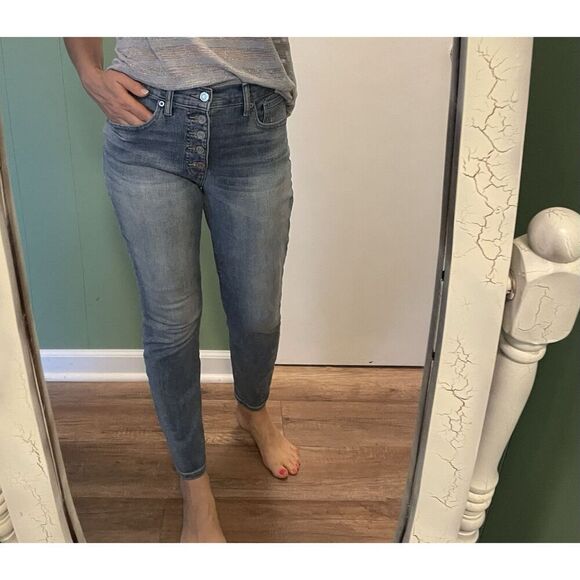 Women’s LUCKY BRAND High Rise Skinny Bridgette Button Fly Ankle Jeans Size 6 - Picture 9 of 9